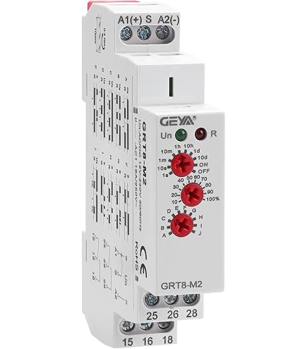 Controllo Luci Automazione Relè Temporizzato DEWIN GRT8-M1 - Timer 10 Funzioni Per Luci E Motori Controllo Temporizzato Luci - 2