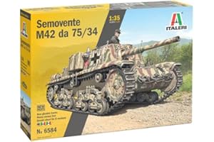 Italeri 6584 Semovente M42 da 75/34, Scala 1:35, Plastic Model Kit, Modello in Plastica da Montare, Modellismo