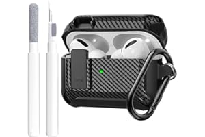 OTOPO Etui do AirPods Pro 2, pokrywa zamykająca z zestawem do czyszczenia, odporne na uderzenia, wytrzymałe