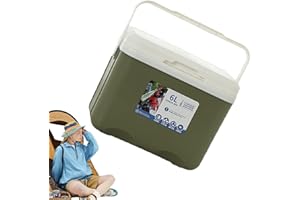 ZANKIE Car Refrigerator Freezer 6L - Insulated Freezer Box Portable Travel Electric Car Refrigerators with Handle for Camping, Travel, Truck, Boat, Home