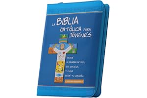 BIBLIA CATOLICA PARA JOVENES CON CREMALLERA: edición dos tintas - Junior [símil piel azul con cremallera] (Biblia Católica para Jóvenes)