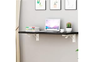 ADASP ZQKJLH Tavolo galleggiante, scrivania pieghevole a ribalta, piccolo tavolo da pranzo pieghevole, tavolo sospeso salvaspazio a parete per cucina, studio, camera da letto, bagno, ufficio o balcone