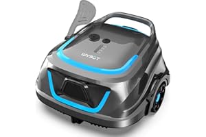 WYBOT A1 Cordless Pool Cleaner with 120 Minutes Quick Charge Cleaning in 2.5 Hours, LED Indicator, Above Ground Pool Robot with Dual Filtration