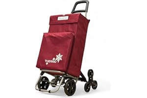 VACAVACA Carrito de Compra Plegable con Térmico, Carro de la Compra 50L,Carros para la Colada,Carro Compra (Buedeos, 8 Ruedas)