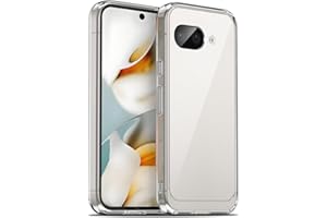 Liisooka Funda para Google Pixel 9a, Militar de Protección contra Caídas, Anti-Amarillo, Antiarañazos, Carcasa Trasera de PC Duro, Case Ultrafina a Prueba de Golpes, Transparente