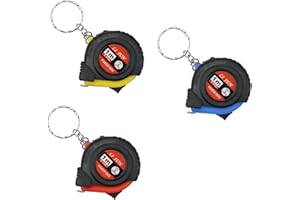 wocpvm 3 Piezas Mini Cinta Métrica Retráctil 1 m Regla retráctil Cinta métrica con Llavero de plástico portátil Mini tamaño de Bolsillo Métrico (3 Colores)