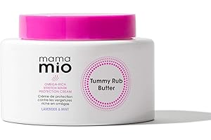 ‎MAMA MIO Mama Mio Tummy Rub Butter 120 ml | Lavendel und Minze 100 Prozent natürlicher Duft | Schwangerschafts-Dehnungsstreifen-Schutzcreme | Beruhigend und entspannend | Einfach schlafen