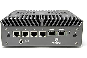 Protectli Vault Pro VP6670-6 Port, Micro Appliance/Mini PC - Intel i7, 2X 10G SFP+ y 4X 2.5G puertos, DDR5 RAM, M.2 NVMe o SATA SSD Storage, AES-NI, 64 GB RAM, 1000 GB SSD