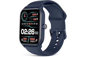 EGQINR Smart Watches, 100+ Fitness Tracker Smartwatch, IP68 Waterproof, Alexa Built-in, Health Monitor for Heart Rate, Sleep, 24/7 Blood Oxygen & Stress, 1.8" HD DIY Watch for Android iPhone