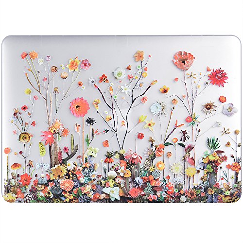 iDOO MacBook Schutzh  lle   Hard Case Cover Laptop H  lle  F  r MacBook Air 13 Zoll  A1369 A1466  - matt  Blumen