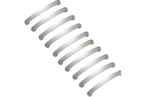 MARGUERASW Lot de 10 Poignée Meuble Cuisine En Nickel Brossé Poignée d'armoire Poignée Meuble-Poignées Tiroirs Cuisine Inox(Centre à Centre 128mm)