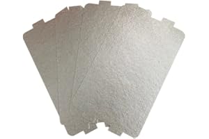 DAZZLEEX 5 juntas de mica para microondas, placas de mica para cubierta de guía de ondas, piezas de repuesto para horno microondas de cocina, 11,6 x 6,5 cm
