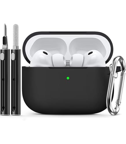 Black Hermes Bag Soft Rubber Silicone Air pods Case Cover Skin