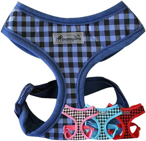 IPuppyOne Adjustable Dog Soft Harness Spring Size:Medium Color:Royal Blue