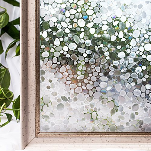 CottonColors statische 3D Fensterfolie, ohne Klebstoffe Sichtschutzfolie, Dekofolie, keine Phthalate, umweltfreundlich, 3 x 6,5 ft. (90 x 200 cm)