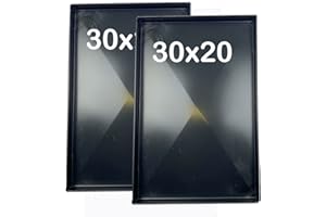 TEGLIEDIROMA Teglie 30 x 20 x 2 cm per pizza professionale 8/10 ferro blu con diagonale di spessore alta idratazione [2 Pezzi]