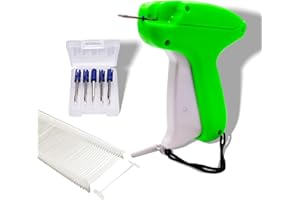 JANFEEL Tagging Gun for Clothing, Price Tag Gun with 5 Needles & 5000 Pieces Barbs Fasteners Tag Attacher Guns Retail Tagging Gun for Warehouse Store Garage Yard Sale Consignment