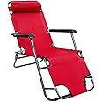 AMANKA Klappliegestuhl 155cm - Leichte Gartenliege Für Camping & Balkon