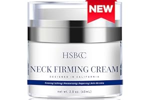 HSBCC Neck Cream for Tightening and Firming: Acetyl Hexapeptide-8 Retinol Shea Butter Niacinamide - Smoothes Wrinkles Skin Tighten and Lift Neck Cream (60ml)