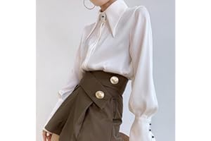 sarge knives Chic Vintage Femmes Blouse élégant Simple Boutonnage Satin Soie Femmes Chemise Automne Nouveau Blanc décontracté Dames Dessus de Chemise