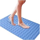 Yıldızhane Silikon Vantuzlu Masajlı Banyo Duş Kaydırmaz Paspas Duşakabin Paspası. Ayak Kaydırmaz 40 * 80cm Kare Vantuzlu Pas 