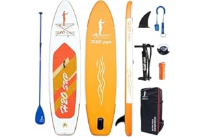 H2OSUP Tavola SUP Gonfiabile, Tavola da Paddle Gonfiabile, Accessori Durevoli per Tavola da Surf Antiscivolo per Adulti
