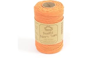 EVERLASTO Bäckergarn, solide 100 m Spulen, Baumwolle, Tangerine, 2mm