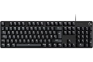 Logitech G413 SE Full-Size Mechanical Gaming Keyboard - Backlit Keyboard with Tactile Mechanical Switches, Anti-Ghosting, Compatible with Windows, macOS, QWERTY UK English Layout - Black