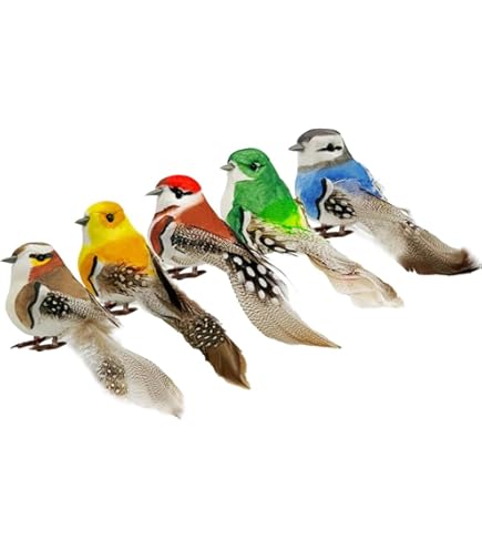 Oiseaux Décoratifs - Baker Ross - FX339 - Mini Oiseaux Artificiels De Noel Lot De 15 Kit Deco Sapin De Noel Oiseaux Décoratifs - Baker Ross - FX339 - Mini Oiseaux Artificiels De Noel Lot De 15 Kit Deco Sapin De Noel