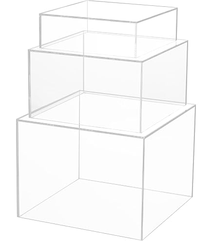 Acryl Vitrine ,5 - seitig geschlossen,in 3 Größen (L/B/H 30 x 30 x 15cm