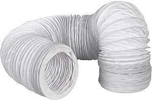 MIRTUX Tubo Flexible de Aire Acondicionado PVC 4.5m 150mm diámetro. Manguera para máquina de aire Pingüino universal extralarga.