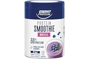 Enervit Protein, Smoothie al Mirtillo, 30% di Proteine, Senza Zuccheri Aggiunti, Per una Pausa Fresca e Proteica, Senza Grassi, 1 Smoothie = 81 kcal, Gusto Mirtillo, VeganOK, Barattolo da 320g
