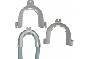 TENGEE 2 Stück Waschmaschinenschlauch Halterung,ablaufschlauch Haltebogen,Sicherung Ablaufschlauch Waschmaschine,Schlauchhalter Waschmaschine,Ablaufschlauch FüHrung,für waschmaschine,GeschirrspüLer
