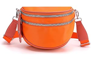 FANDARE Léger Sac à Bandoulière Polyvalent Sacs D'épaule Besaces Poitrine Poche Sling Porté Epaule Sacoche Les Adolescents Hommes Femmes Imperméable Nylon pour Voyage École Sports Crossbody Orange