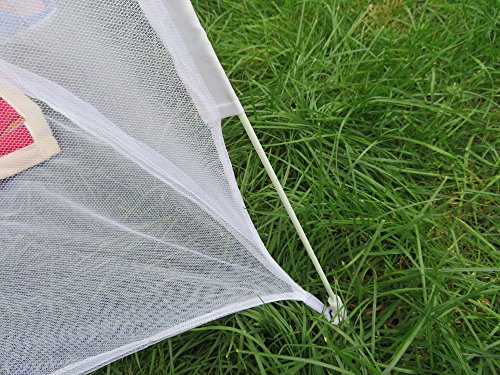 S/O® Moskitonetz mobil 200x180x155cm Mückenschutznetz Baldachin Insektenschutz Fliegengitter Mückennetz Betthimmel Pop up Zelt - 3