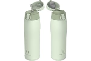 ‎SUPER SPARROW Super Sparrow Trinkflasche Edelstahl - Thermobecher - 350ml, 500ml, 750ml, 950ml - BPA-Frei Thermosflasche, Auslaufsicher Kaffeebecher Thermo - Enthält 2 Deckel Strohhalmdeckel und Sportdeckel