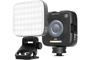 NEEWER Entry Level Version Luz Cámara LED Magnética, 96 LED Bicolor Pequeño Clip On Panel Foco, 2000mAh 3000K-9000K CRI80+, 3 Zapatos Fríos Rosca 1/4 para Trípode Grabación Fotografia Selfie, N96