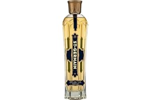ST GERMAIN St-Germain French Artisanal Elderflower Liqueur, 20% ABV, 50cl / 500ml – Made with Fresh Handpicked Elderflowers – For the Hugo Spritz Cocktail – No Artificial Flavours