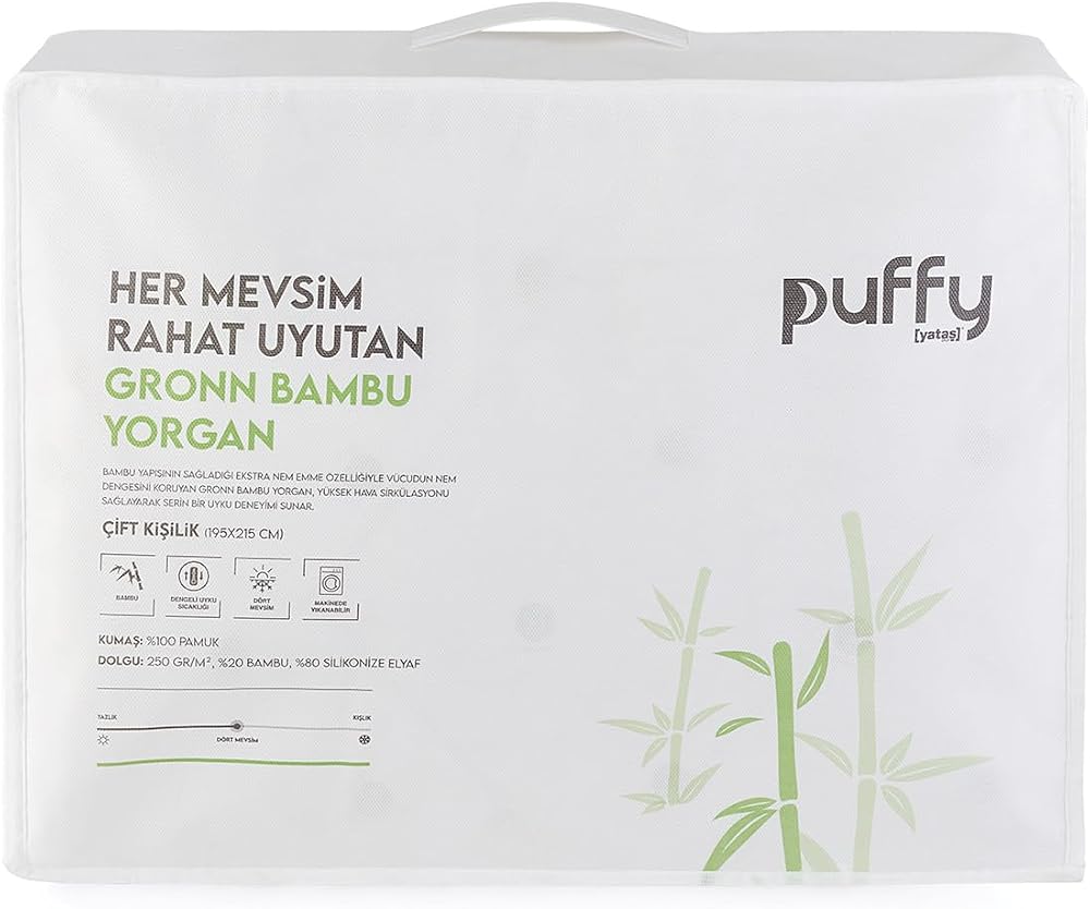 Puffy Gronn Bambu Çift Kişilik Yorgan (195x215 cm)