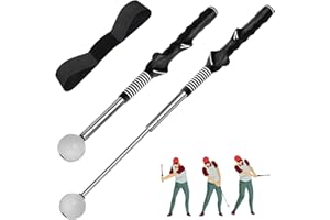 Ykall Aide à Swing d'Entraînement au Golf et Entraînement au Swing de Golf Brassard – Aide Ajustable et rétractable avec Feedback sonore et Bracelet correcteur – pour Hommes, Femmes et Enfants