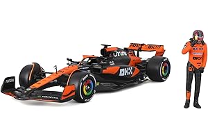 BBURAGO 1:24 F1 Mclaren Mcl38 2024 with Driver Figure Piastri