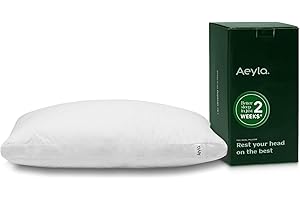 Aeyla Dual Pillow – Adjustable 2-in-1 Pillow with CloudAlign™ Support, Cooling Breathable Cover, Neck Pain Relief for Side, Back & Stomach Sleepers – 50x75cm (1 Pack)