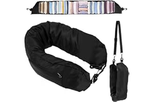 HSLXBY Cuscino Viaggio Riempibile,Cuscino da Viaggio Multifunzionale a Forma di U, Cuscino per Aereo Collo,Riempibile con Vestiti,per Viaggiare in Auto o in Aereo (Senza Riempimento)