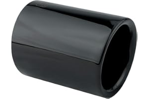 L & P CAR DESIGN Embellecedor de Tubo de Escape Coche Cola de Escape Coche Acero Inoxidable Negro Pulido Plug&Play comparación Números 1830 7622764 – 1830 7622762 para 65mm - L&P A305