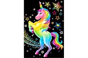 DCIDBEI Peinture en Diamant 5D DIY,Diamond Painting,Broderie Diamant Enfant,Point de Croix,Licorne Artisanal sur Tissu en Toile idéal pour la décoration à la Maison/Salon/Chambre/Bureau 30x40cm