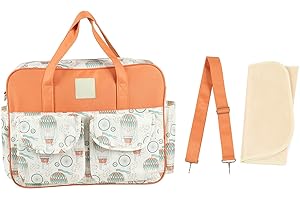 KEEBGYY Mom Bag for Hospital, Waterproof Portable Large Capacity Shoulder Mommy Messenger Bag, Large Waterproof Hospital Bags for Labor and Delivery for Pregnant Woman, Diaper Bag Tote with(Hot Balloon)