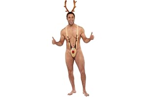 FANCY DRESS VIP Adult Mens Sexy Funny Christmas Mankini Kini Novelty Party Gift Stag Costume