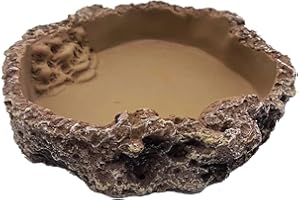 Mascot Pets Large 19cm Reptile Dish Feed Feeding Water Bowl Vivarium Tank Feeder Snake Tortoise Lizard