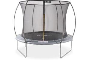 ALICE'S GARDEN sweeek - Cama elástica Redonda 305 cm Gris con Red de Seguridad Interna - Mars Inner - Nuevo Modelo - Cama elástica de jardín 3,05 m 305 cm | Calidad Pro. | Normas de la UE.