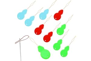 Deudy 30 Stück Nadeleinfädler, Nadel Einfädler, Einfädler für Nadeln, Nadeleinfädler zum Handnähen Nadelöhr Einfädle Hilfe für feine Handarbeiten, Ideal bei Seheinschränkung oder kleinen Nadelöhren